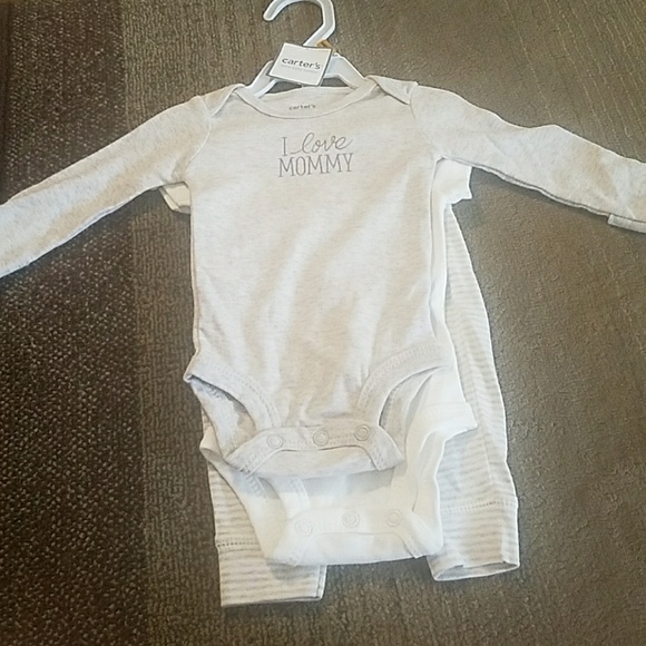 Long sleeve and short sleeve onesie with pants - Picture 1 of 5